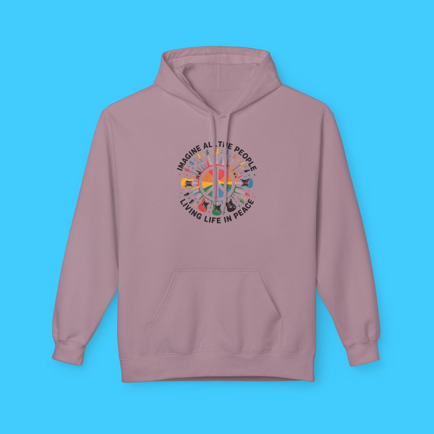 Imagine All The People Living Life In Peace Hoodie - Resist Supply