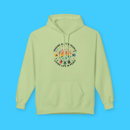 Imagine All The People Living Life In Peace Hoodie - Resist Supply