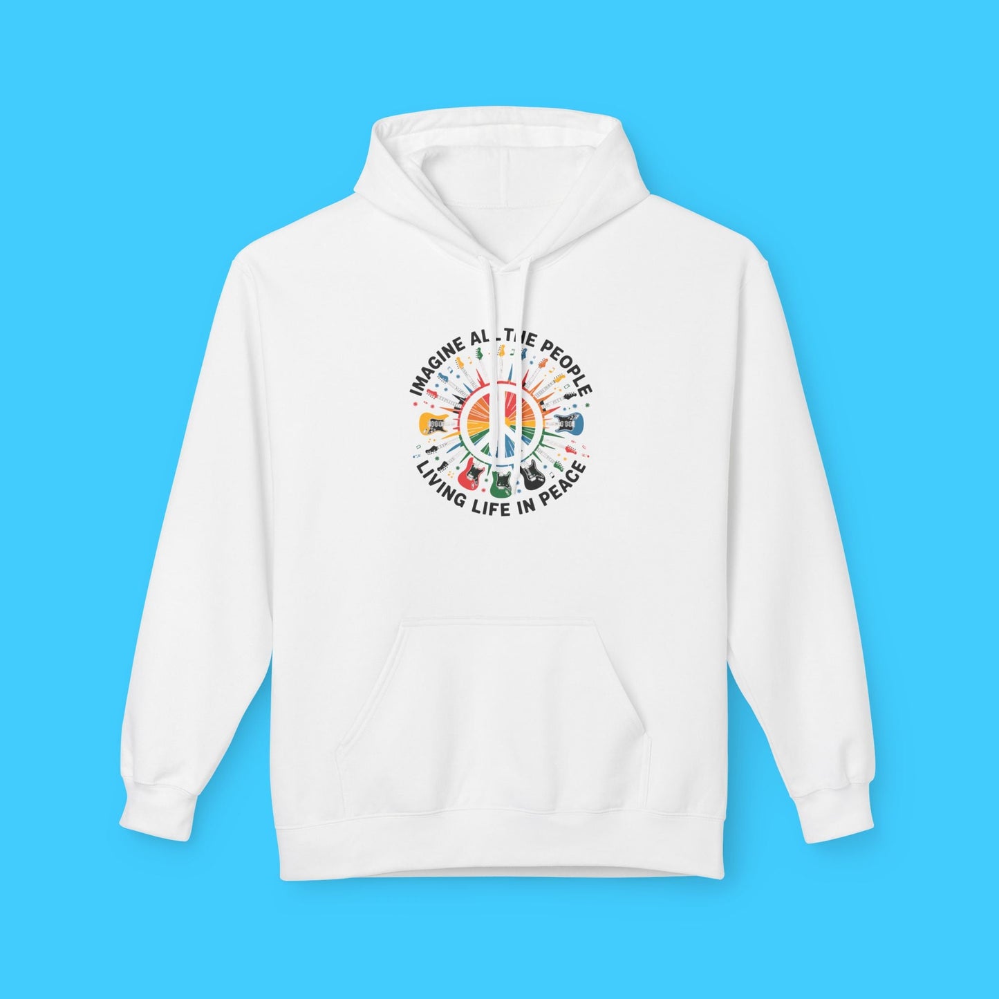 Imagine All The People Living Life In Peace Hoodie - Resist Supply
