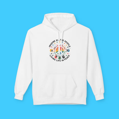 Imagine All The People Living Life In Peace Hoodie - Resist Supply