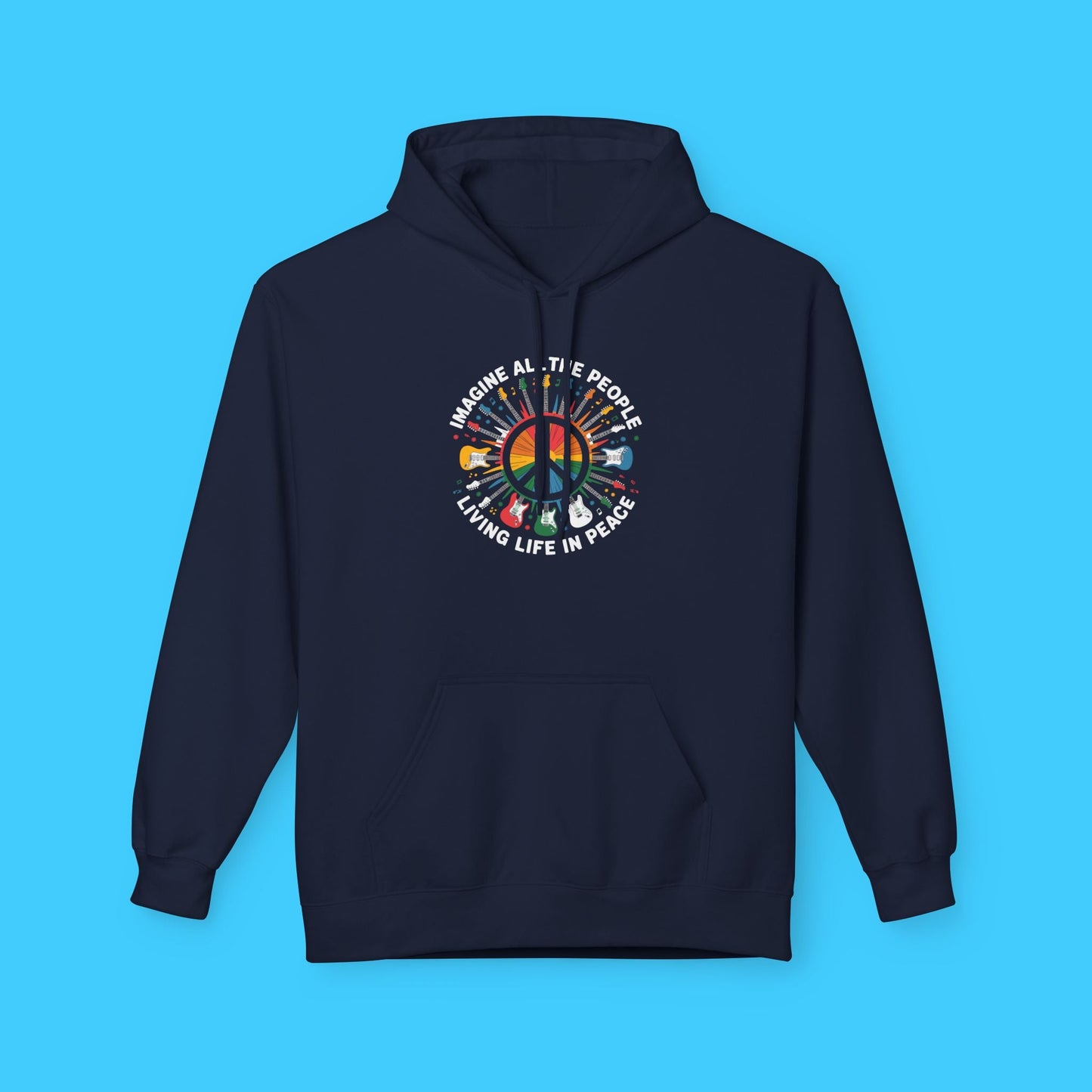 Imagine All The People Living Life In Peace Hoodie - Resist Supply