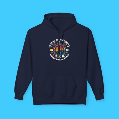 Imagine All The People Living Life In Peace Hoodie - Resist Supply