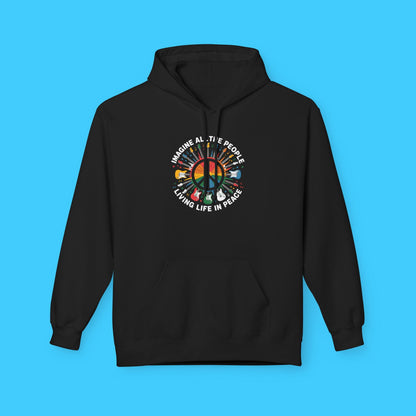 Imagine All The People Living Life In Peace Hoodie - Resist Supply