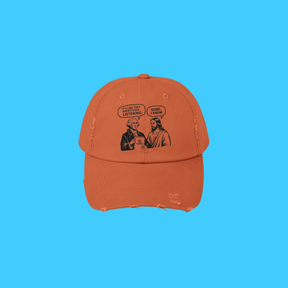 Jesus & George Washington "Dude, I Know" Vintage Baseball Hat - Resist Supply
