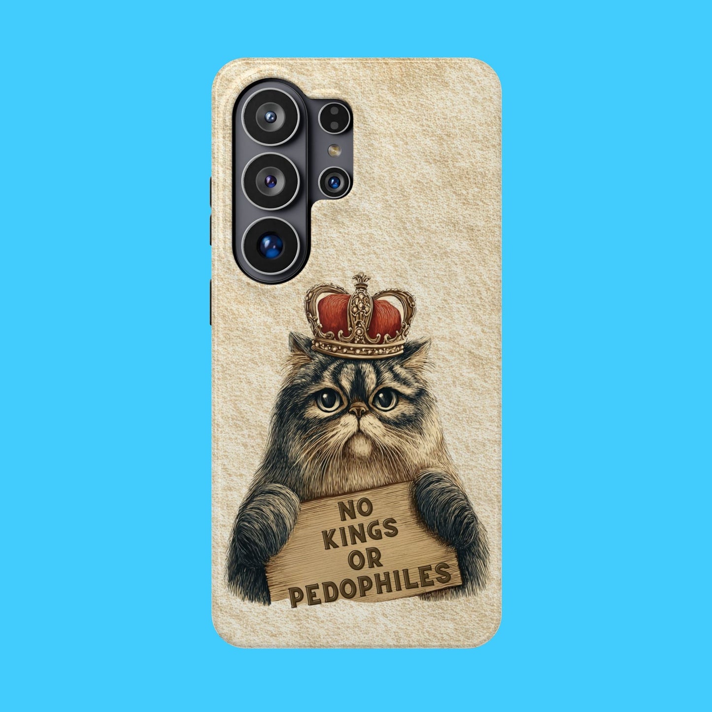 King Kitty with No Kings or P3do's Sign Magnetic Impact - Resistant Phone Case - Resist Supply