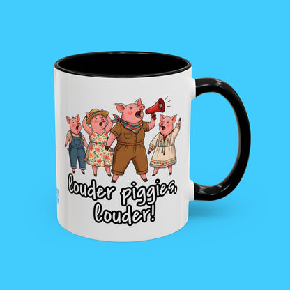Louder Piggies — Cute Political Protest Mug - Resist Supply