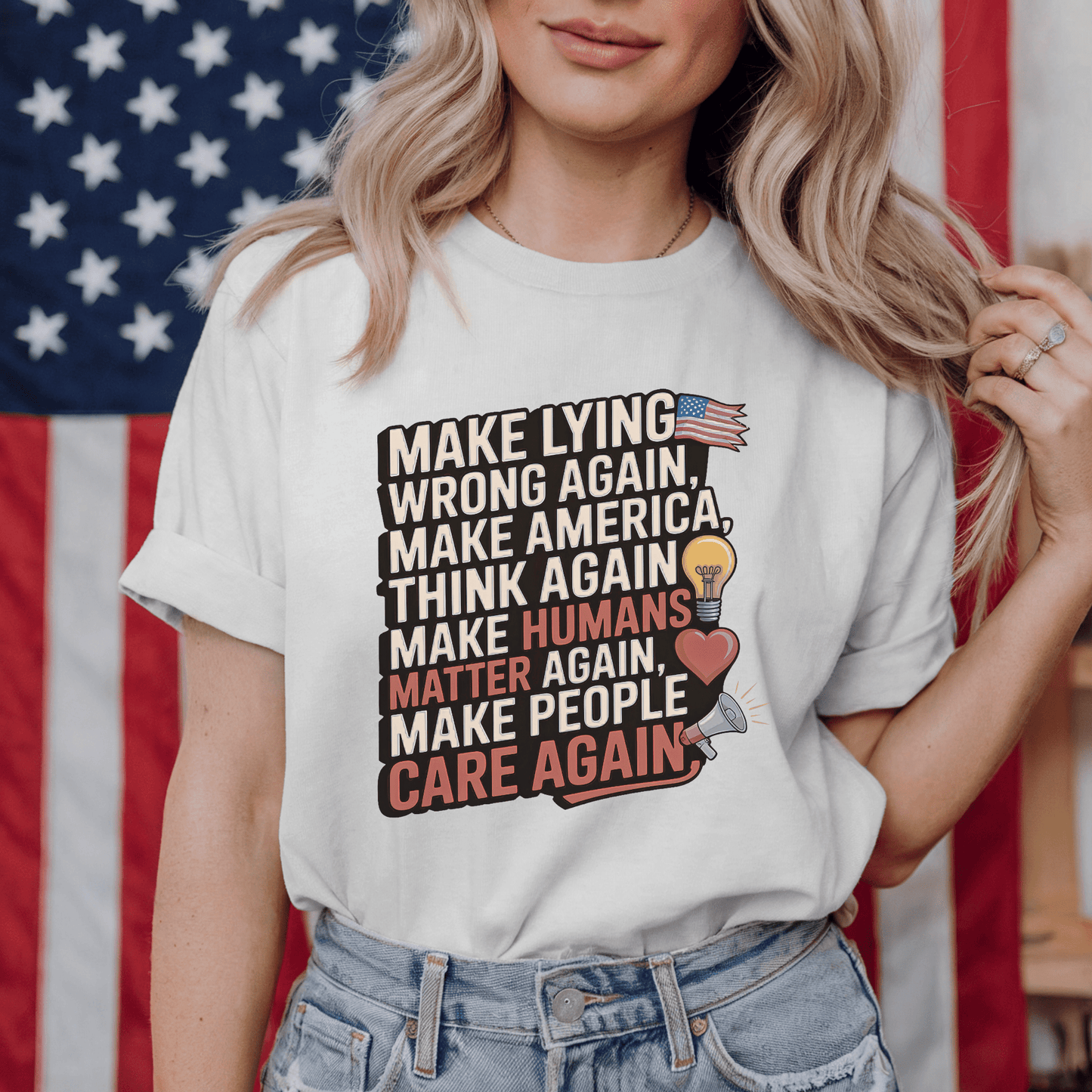 Make People Care Again T-Shirt — Political Justice Message Tee - Resist Supply