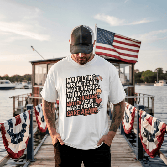 Make People Care Again T-Shirt — Political Justice Message Tee - Resist Supply