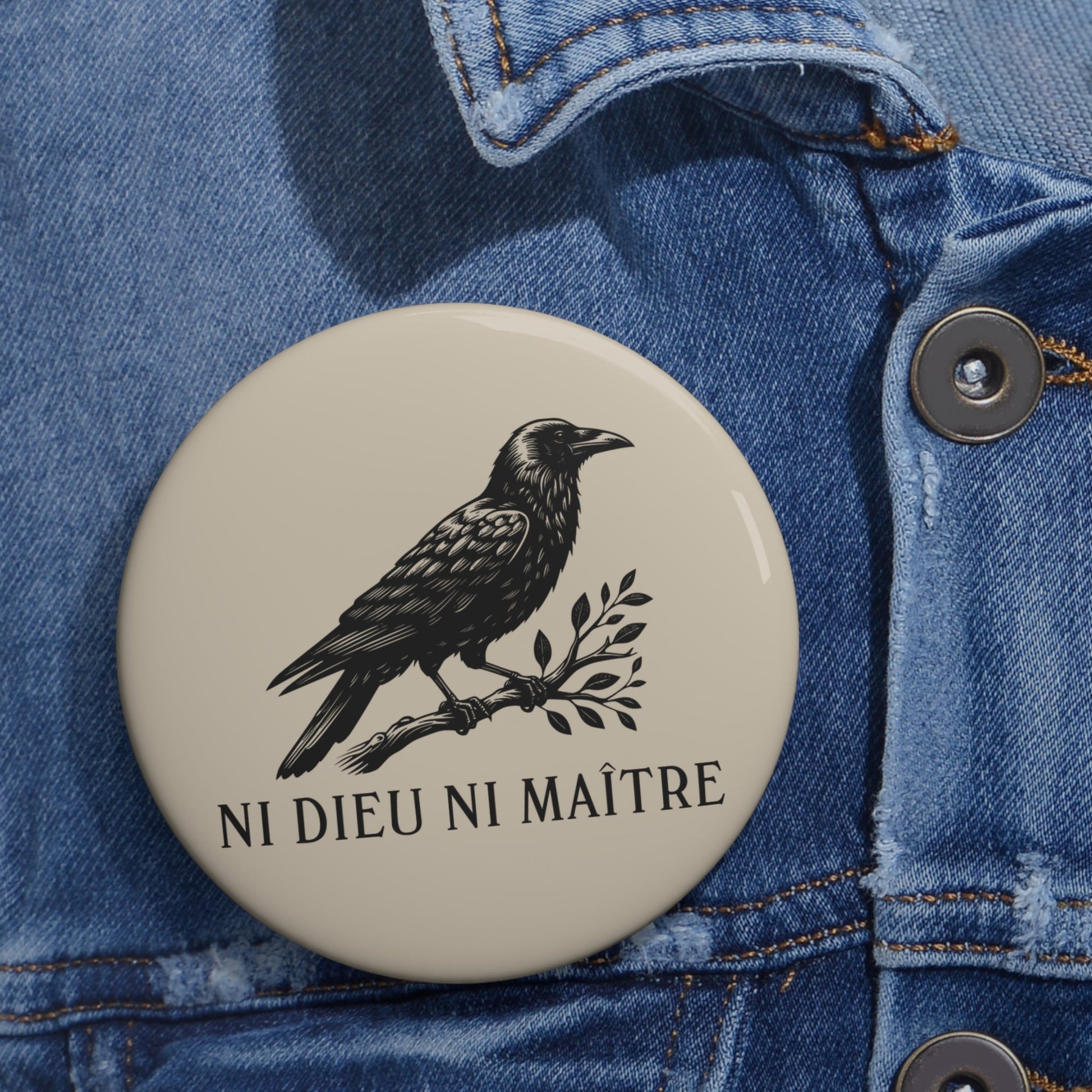 ni dieu ni maitre (neither god nor master) BUTTON - Resist Supply #