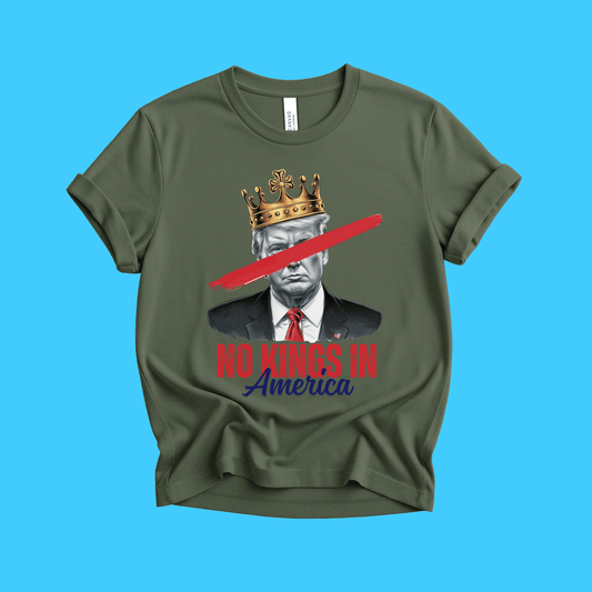 No Kings In America T-Shirt - Resist Supply