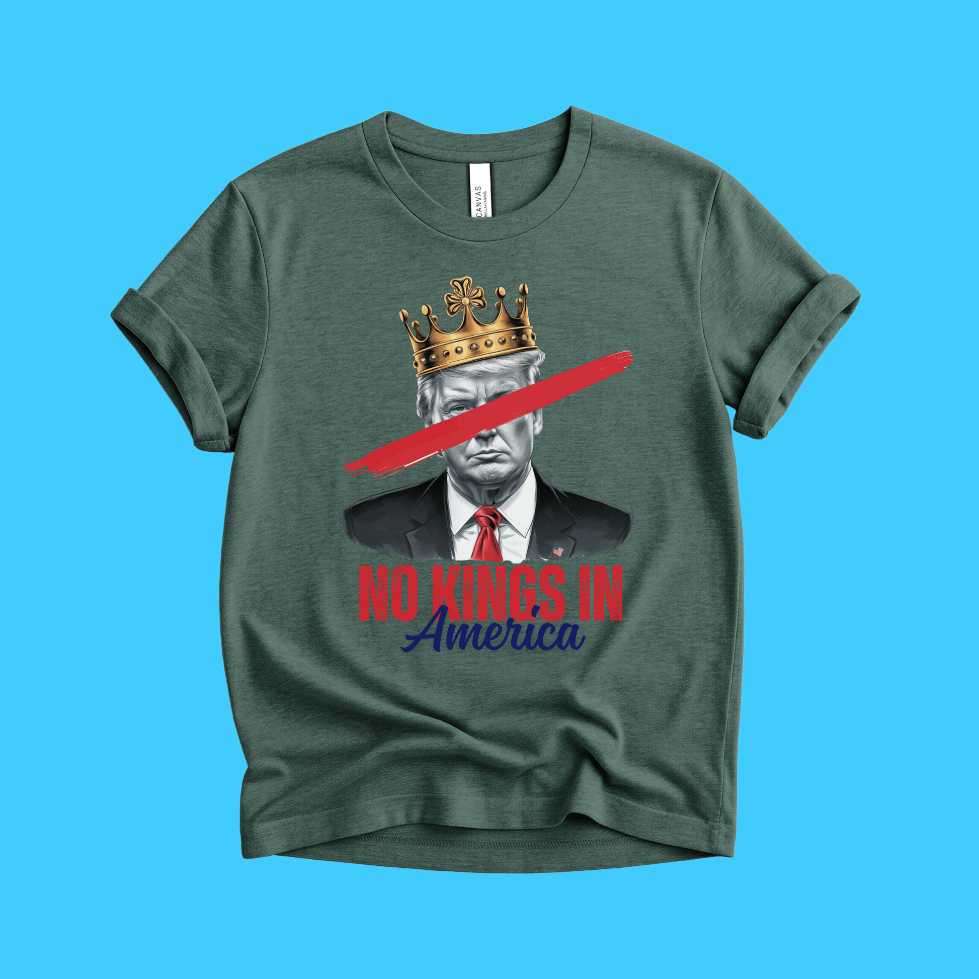 No Kings In America T-Shirt - Resist Supply