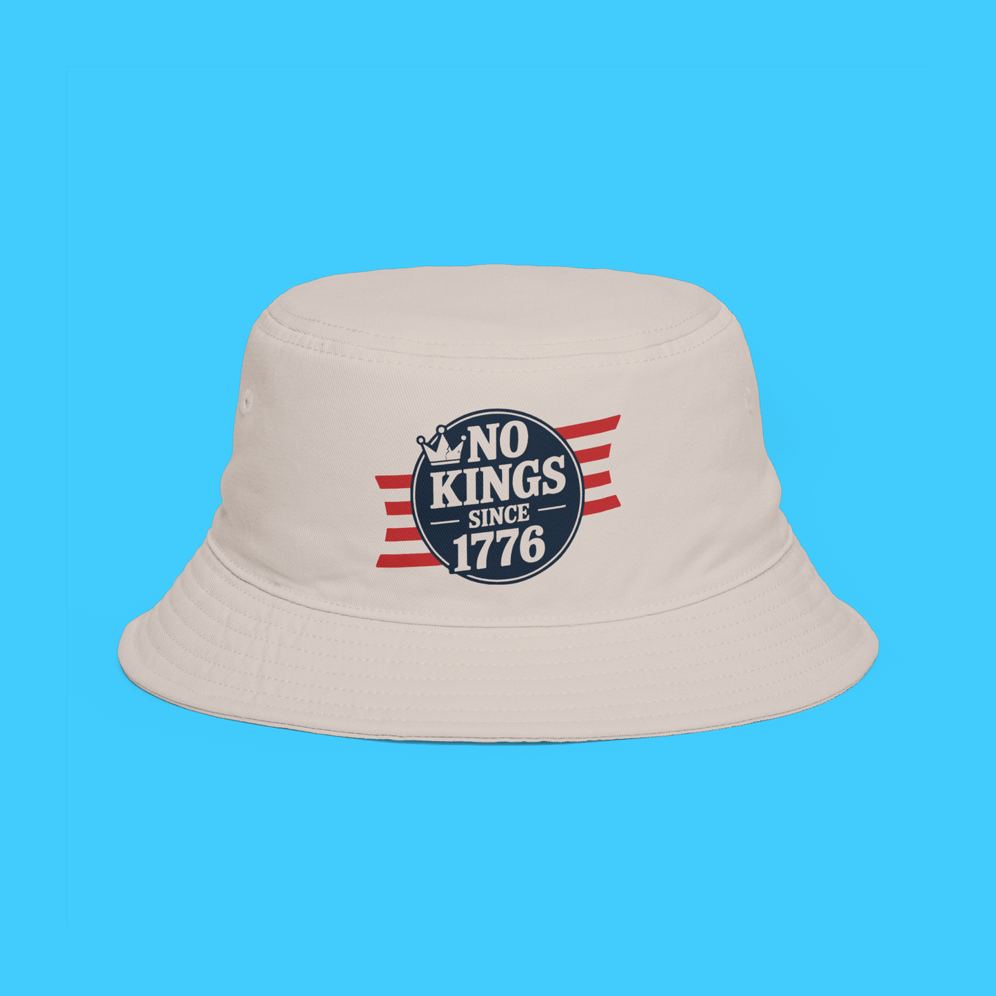 No Kings Since 1776 Bucket Hat — Patriotic Independence Day Fedora - Style Sun Hat - Resist Supply