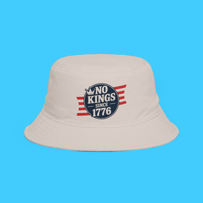 No Kings Since 1776 Bucket Hat — Patriotic Independence Day Fedora - Style Sun Hat - Resist Supply