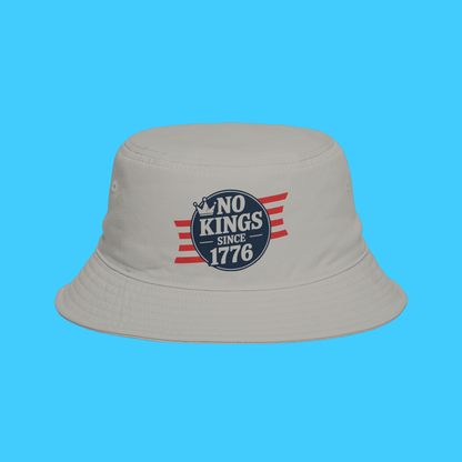 No Kings Since 1776 Bucket Hat — Patriotic Independence Day Fedora - Style Sun Hat - Resist Supply