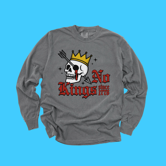 No Kings Since 1776 Long Sleeve Tee - Resist Supply