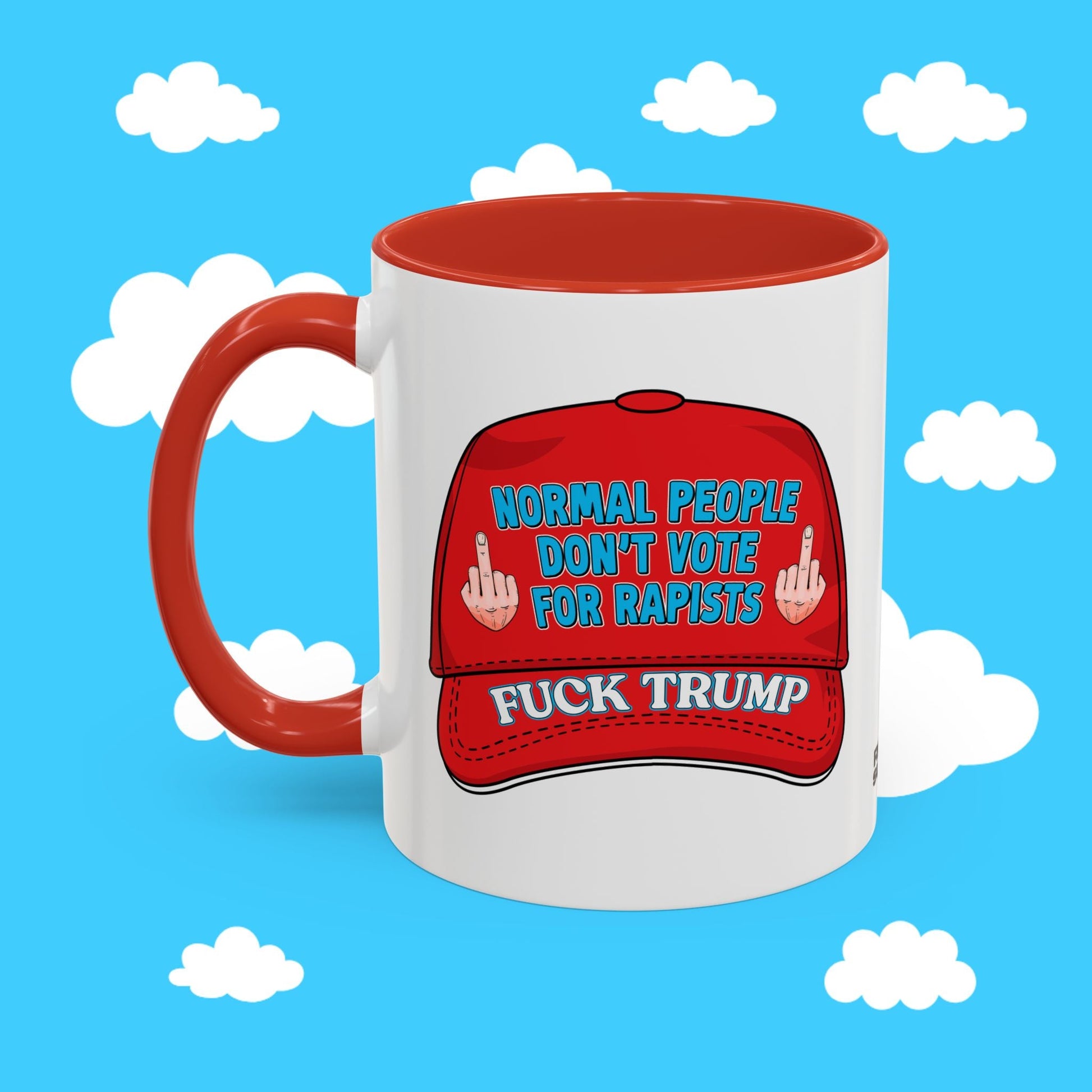 normal people don't vote for r*pists mug - Resist Supply #