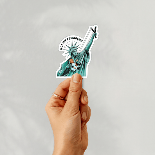 not my president sticker - Resist Supply #