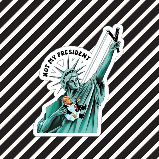 not my president sticker - Resist Supply #