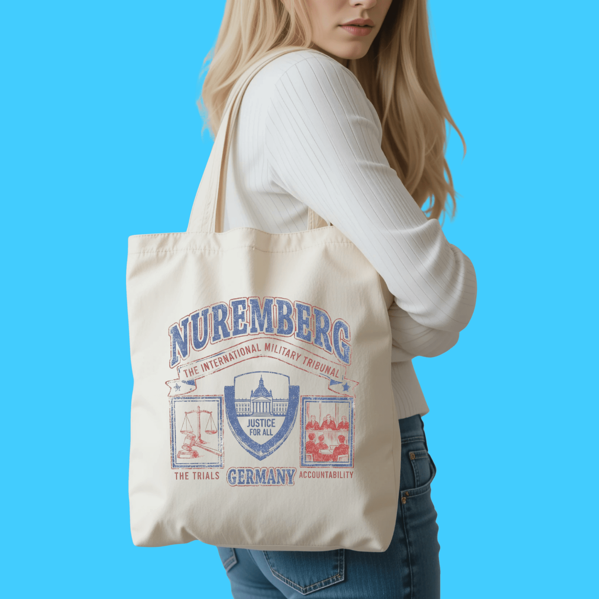 Nuremberg Vintage Travel Canvas Tote Bag - Resist Supply