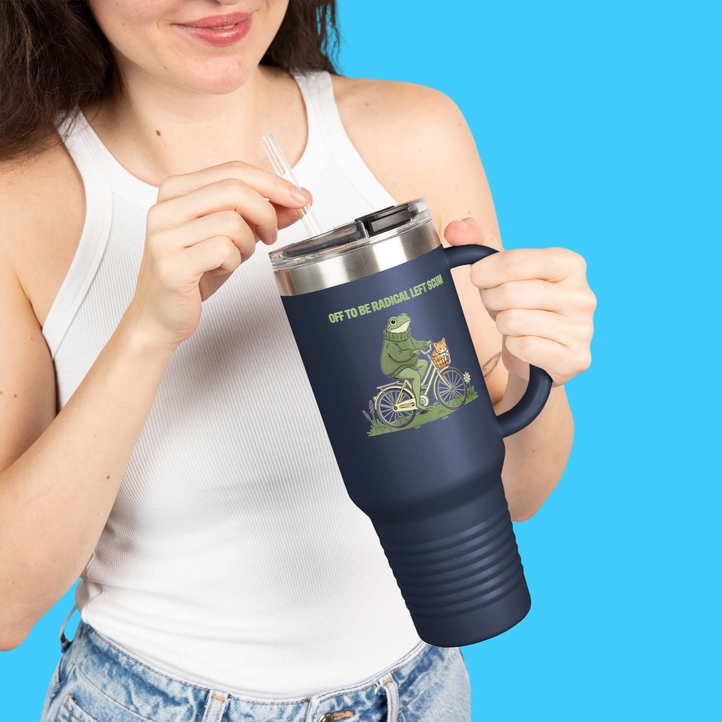 Off to be a radical left scum 40 oz Tumbler - Resist Supply