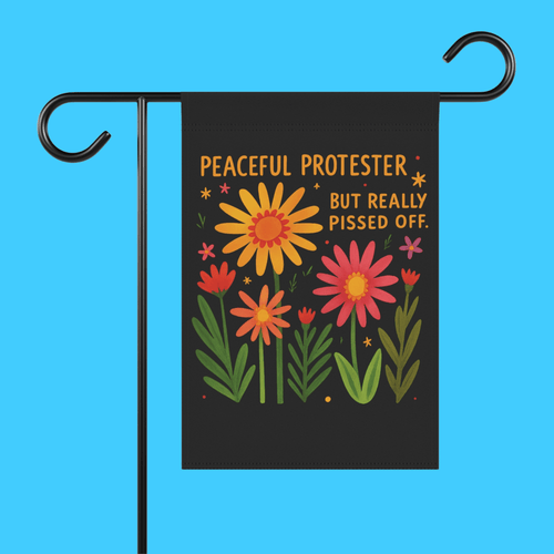 Peaceful Protester Garden Flag - Resist Supply