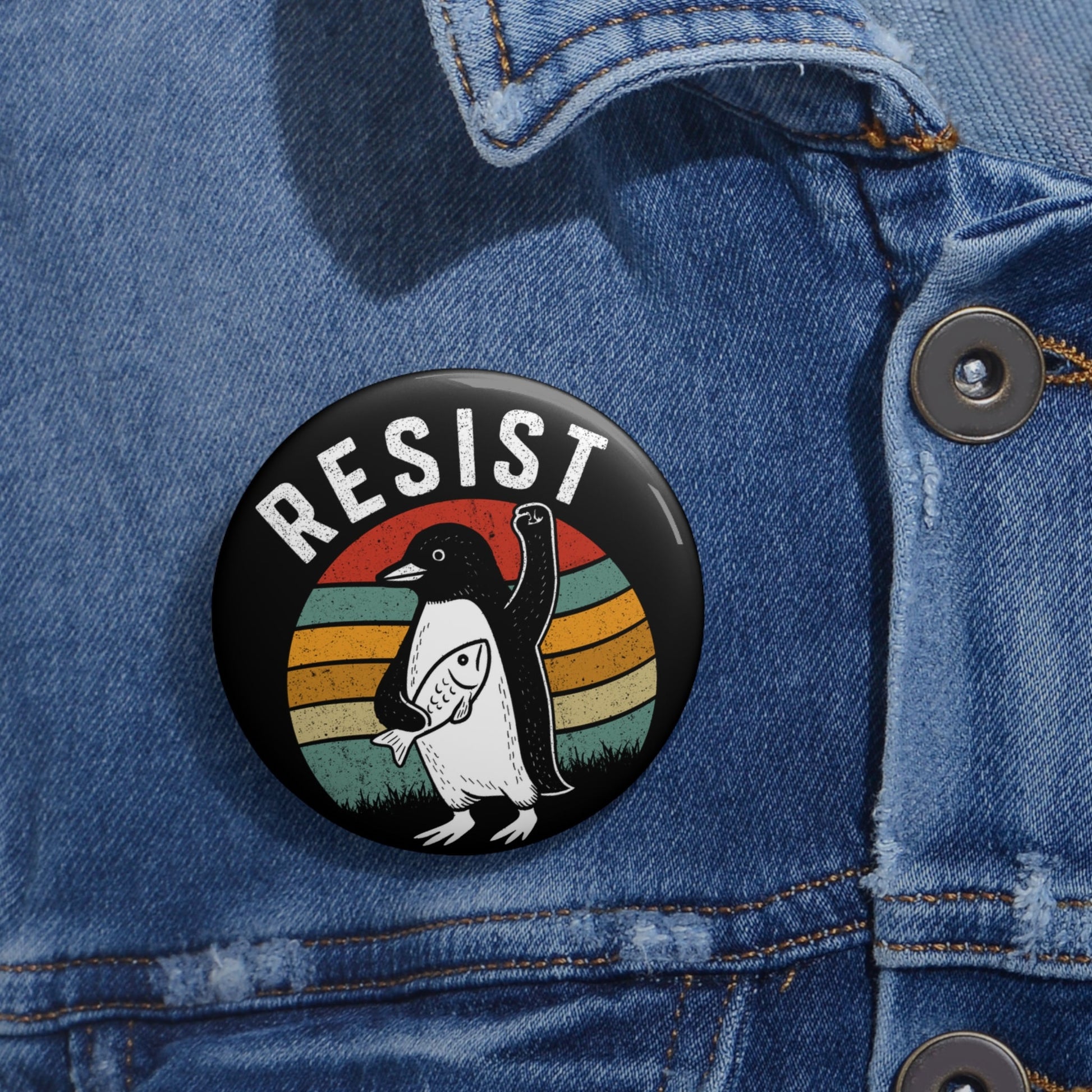 penguin resistance button - Resist Supply #