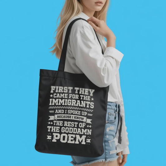 Canvas Tote Bag – Durable Cotton, Reinforced Handle Tote | Eco Friendly Protest Carry