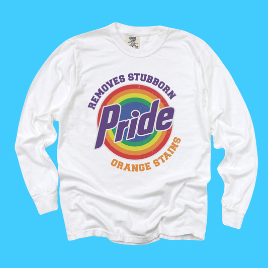 Pride Removes Stubborn Orange Stains - Resist Supply