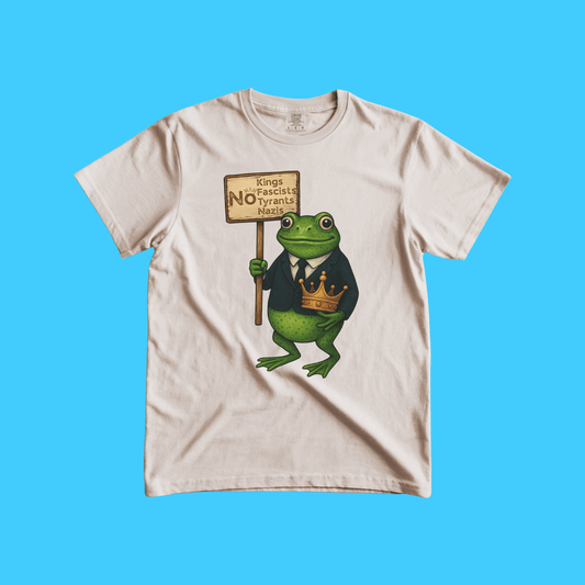 Protest Frog Graphic Tee - No Kings, No Tyrants - Resist Supply