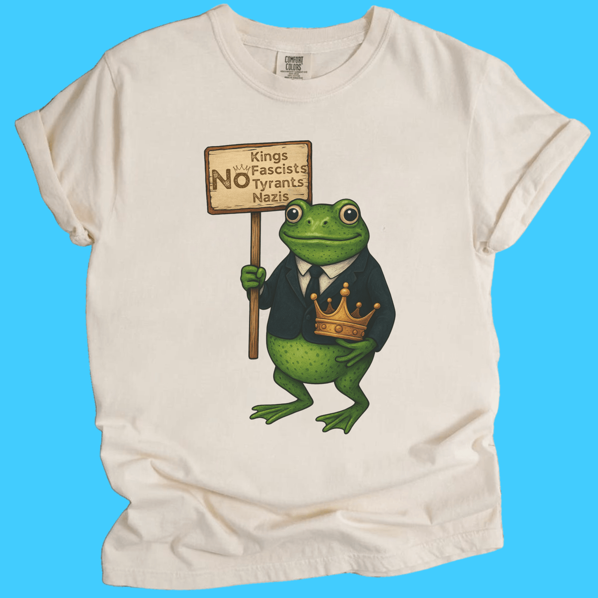 Protest Frog Graphic Tee - No Kings, No Tyrants - Resist Supply
