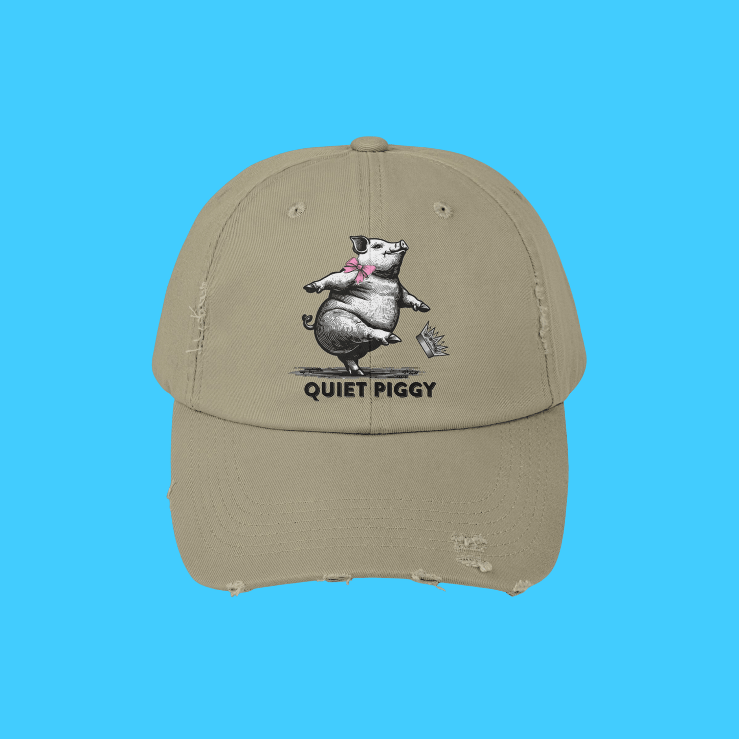 Quiet Piggy Baseball Hat - Resist Supply