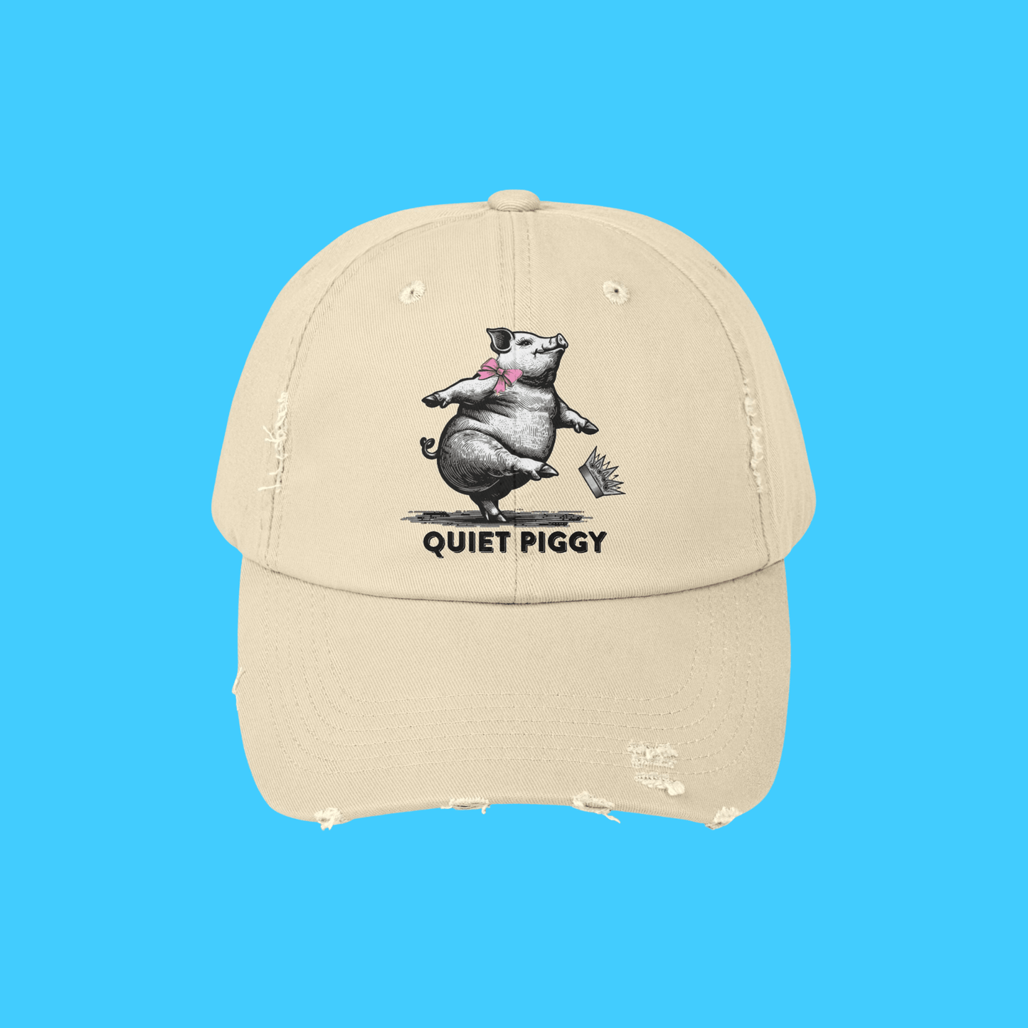 Quiet Piggy Baseball Hat - Resist Supply
