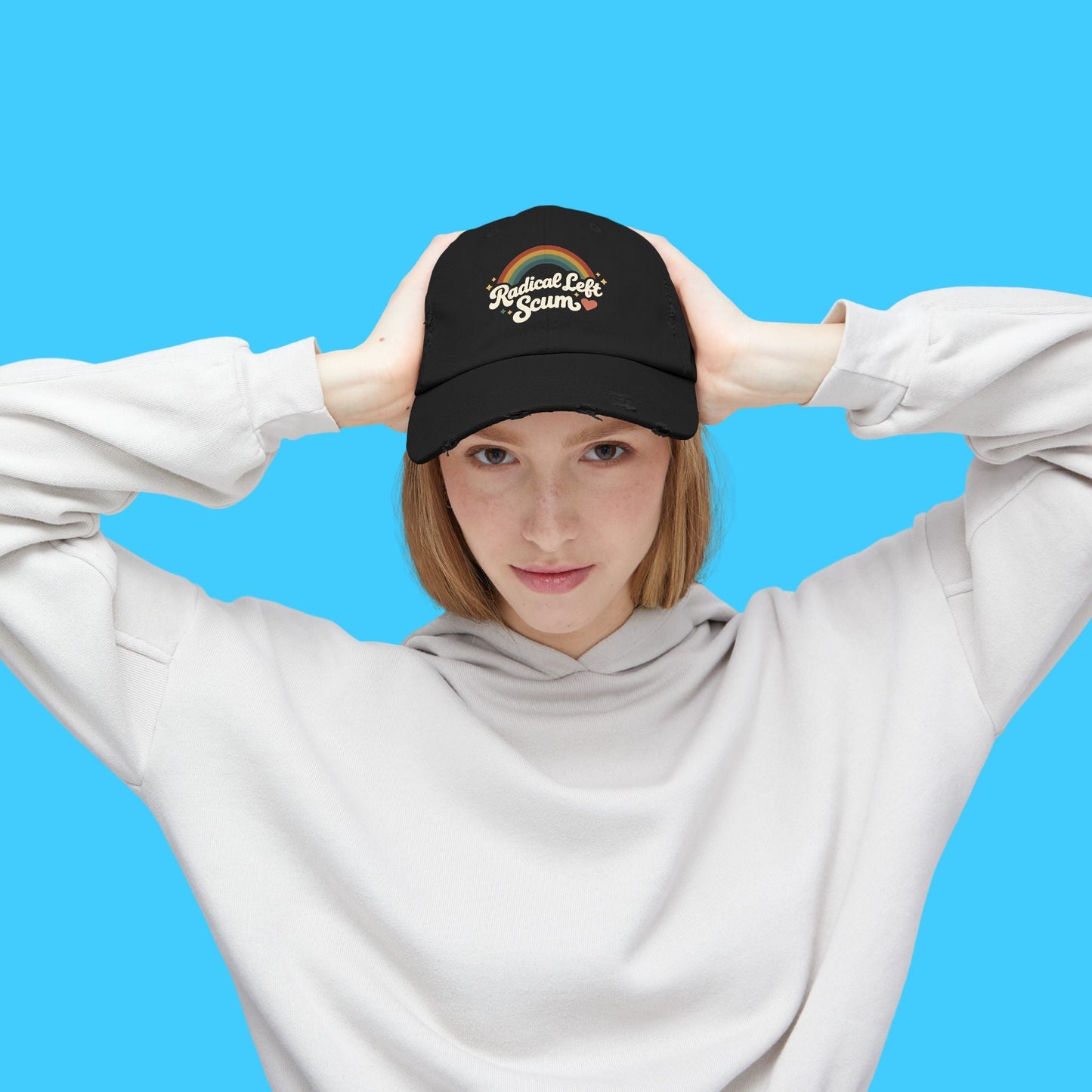 Radical Left Scum Rainbow Retro Hat - Resist Supply