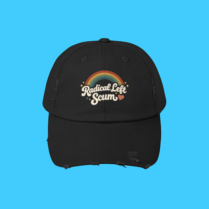 Radical Left Scum Rainbow Retro Hat - Resist Supply