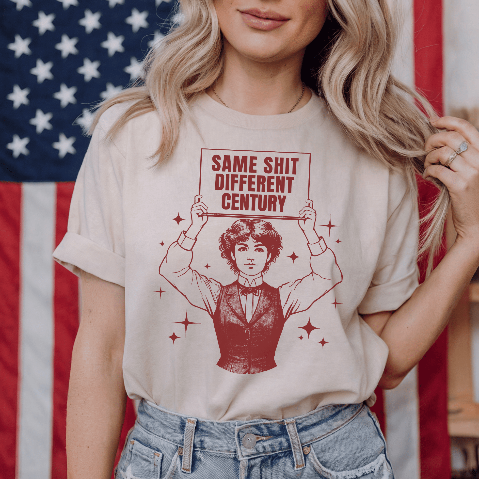Same Shit Different Century T-Shirt — Vintage Victorian Comic Graphic Tee - Resist Supply