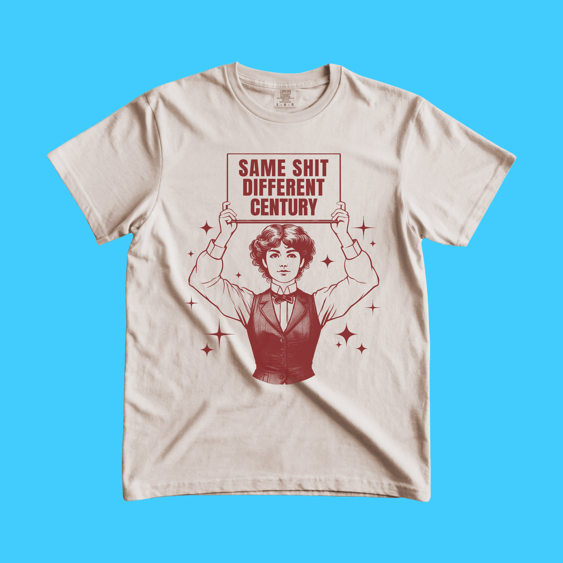 Same Shit Different Century T-Shirt — Vintage Victorian Comic Graphic Tee - Resist Supply