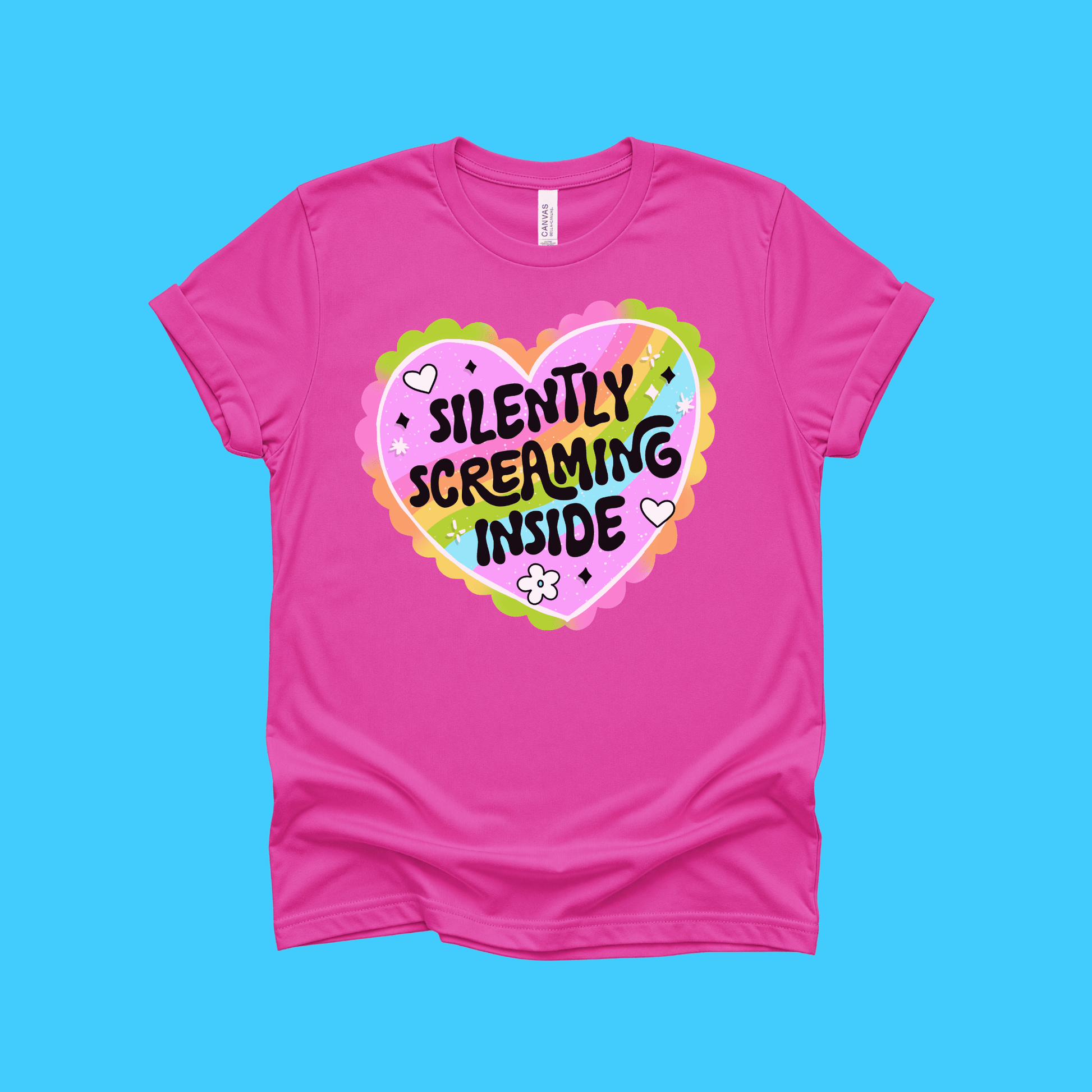 Silently Screaming Inside Heart T-Shirt - Resist Supply