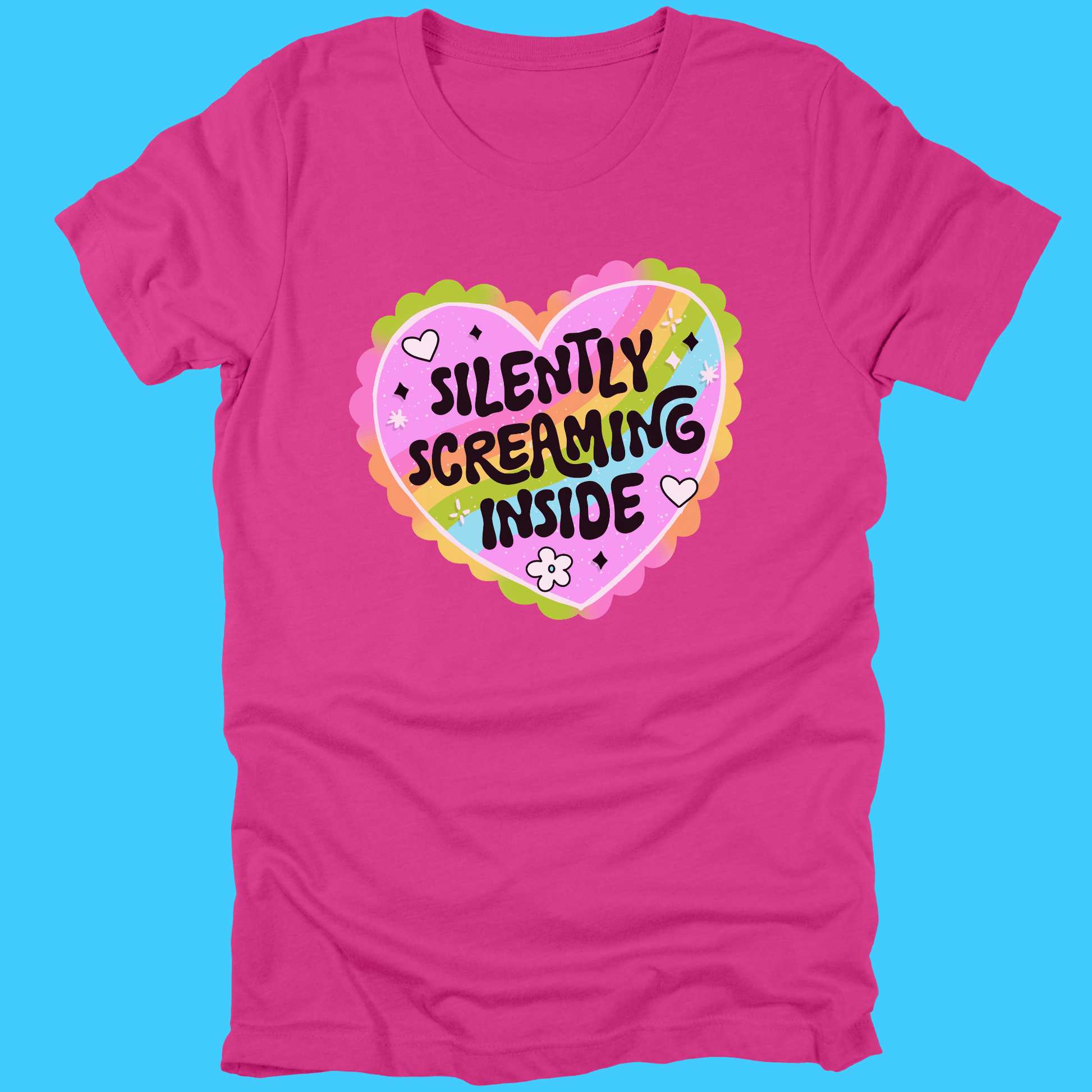 Silently Screaming Inside Heart T-Shirt - Resist Supply