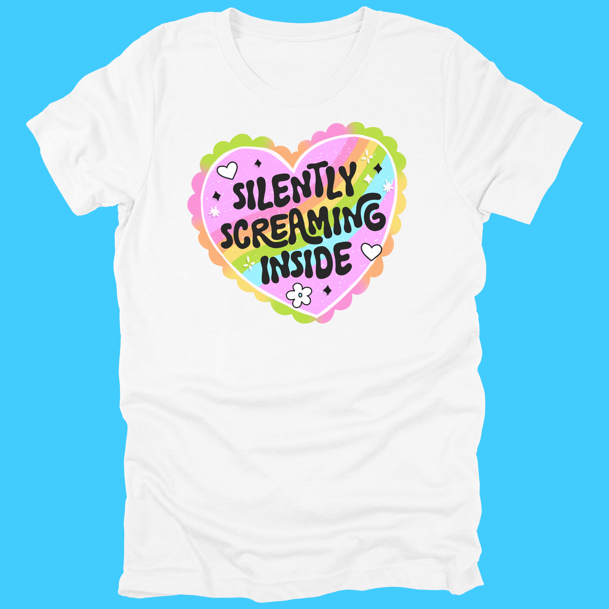 Silently Screaming Inside Heart T-Shirt - Resist Supply