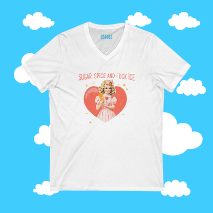 Sugar Spice V-Neck Tee - Resist Supply #