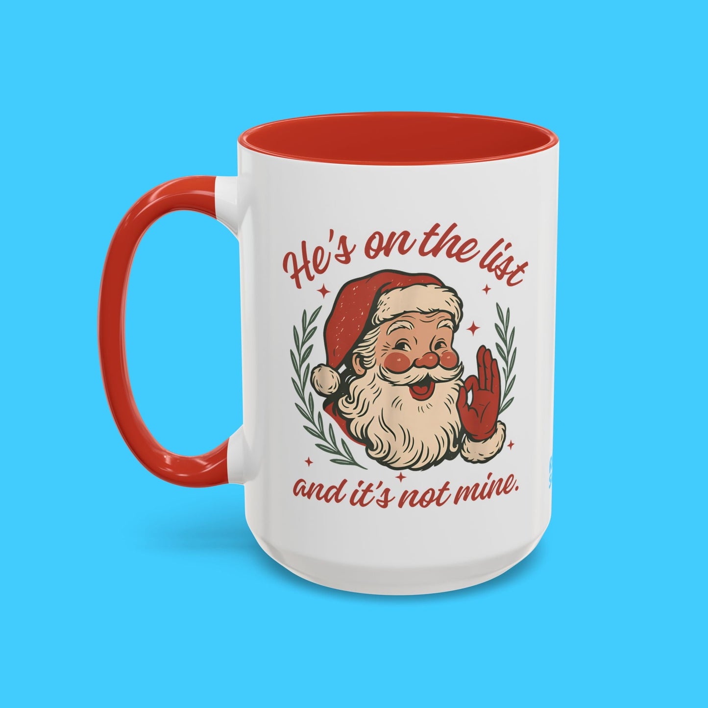 Vintage Santa "He's On The List" Mug - Resist Supply