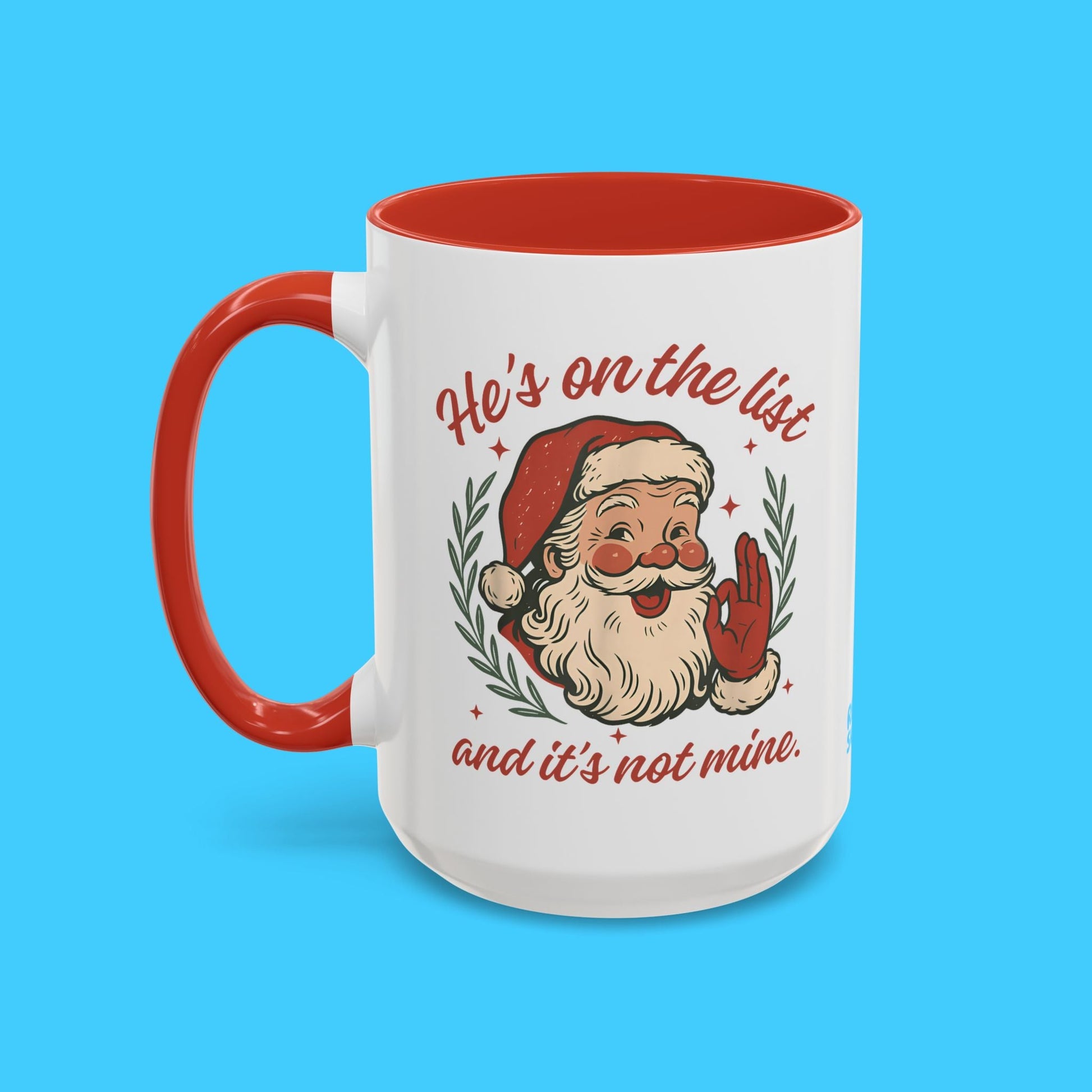 Vintage Santa "He's On The List" Mug - Resist Supply