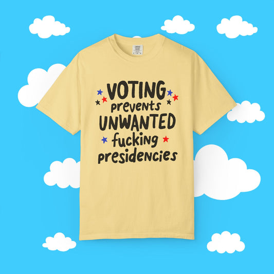 voting prevents unwanted presidencies - Resist Supply #