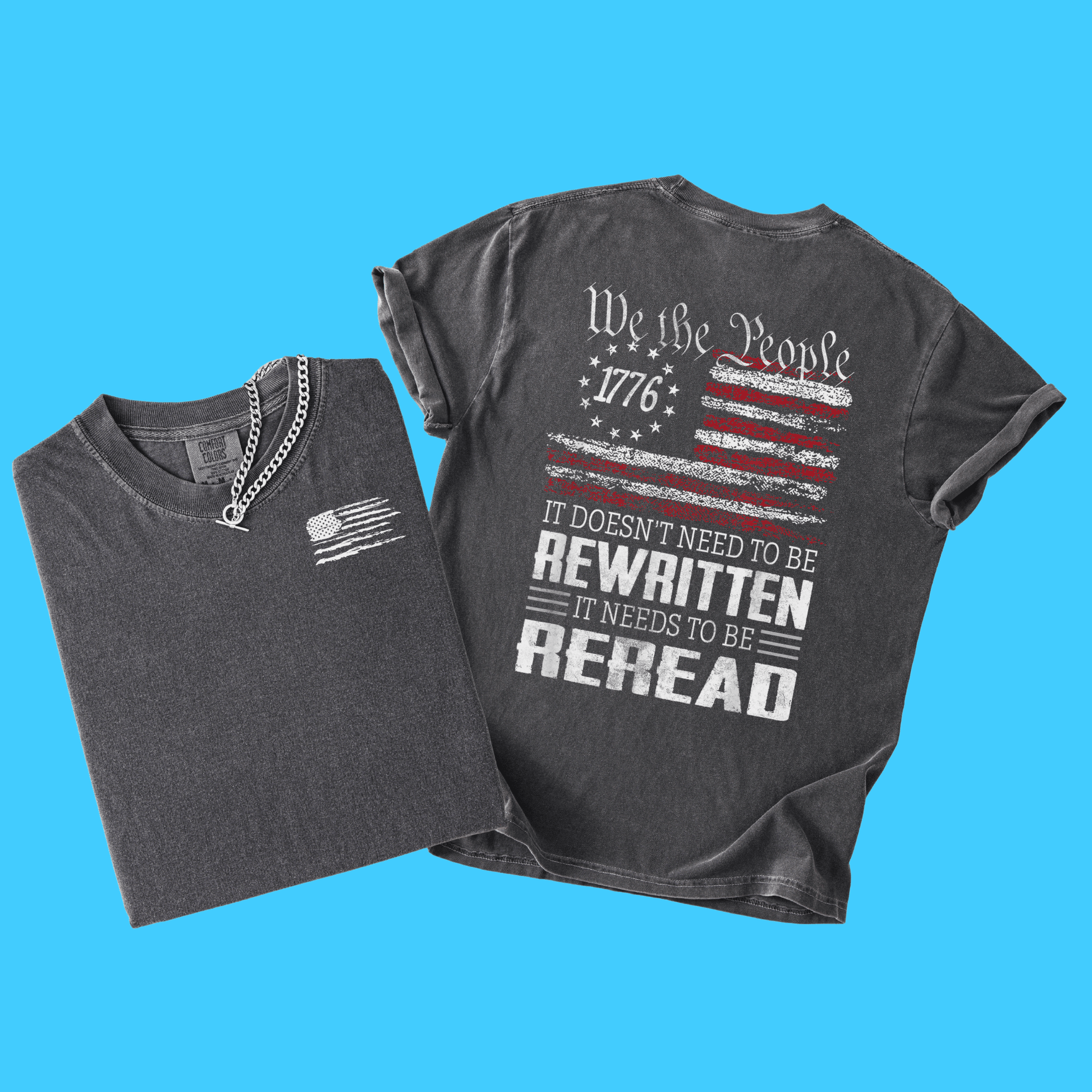 We The People 1776 Front & Back T-Shirt - Resist Supply